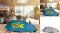 1004+ Bum Bag Mockup Elegant and Stylish Free PSD