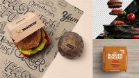 1008+ Burger Mockup Free Hight Resolution