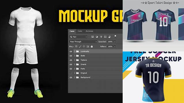 1015+ Mockup De Camisetas De Futbol Gratis Fully Layered Photoshop Freebie