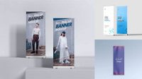 1024+ Pull Up Banner Mockup Elegant Photoshop Mockup