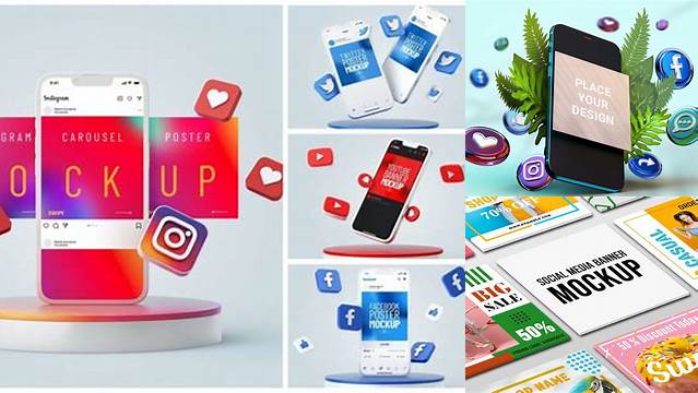 1025+ Social Media Banner Mockup Creative Design Mockup