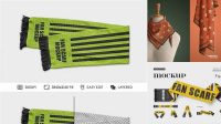 1032+ Fan Scarf Mockup Free PSD