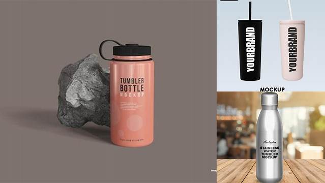 1033+ Tumbler Bottle Mockup Layered PSD File