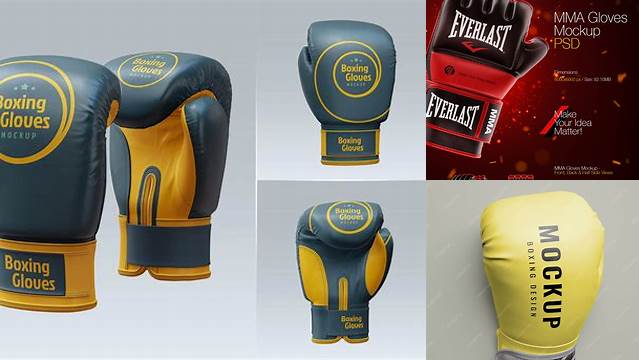 1041+ Mma Gloves Mockup Exclusive Free PSD