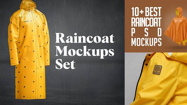 1049+ Rain Coat Mockup Easy Editable