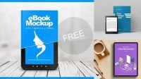 1055+ Ebook Mockups Free PSD