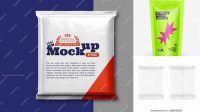 1060+ Flowpack Mockup Customizable Design Files