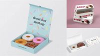 1069+ Donut Packaging Mockup Free Professional PSD Resource