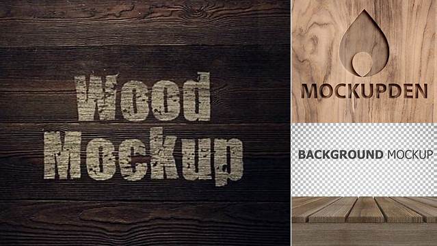 1071+ Wood Mockup Psd Smart PNG Image