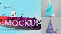 1084+ Mockup Boat PSD Download