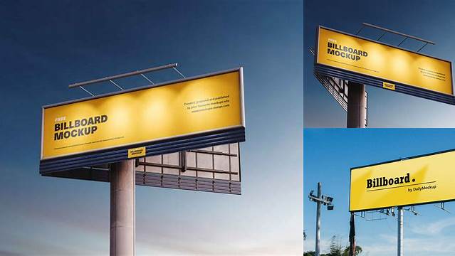 1086+ 14x48 Billboard Mockup Download Free PSD