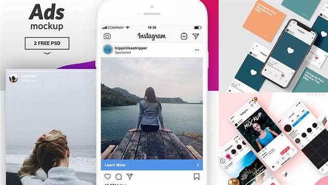 1089+ Instagram Ad Mockup High-End Creative PSD Template