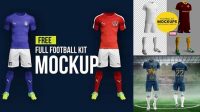 1089+ Uniforme De Futbol Mockup PSD Download