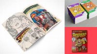 1092+ Comic Book Mockup Digital Download