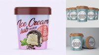 1094+ Ice Cream Tub Template Free PSD Mockup Resource