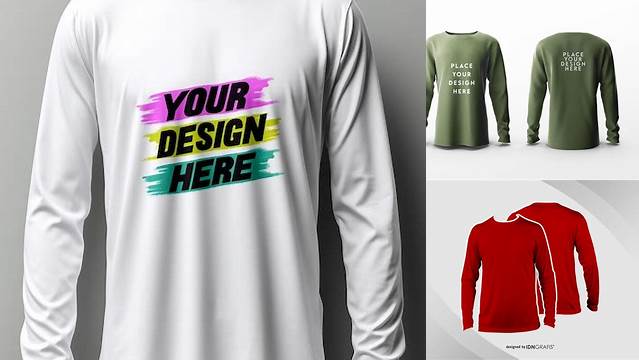 1099+ Download Mockup Kaos Lengan Panjang Psd Professional PSD Template