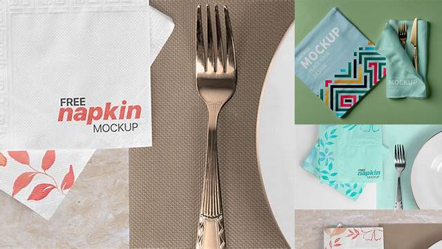 1099+ Restaurant Napkin Mockup Free Smart PNG Image