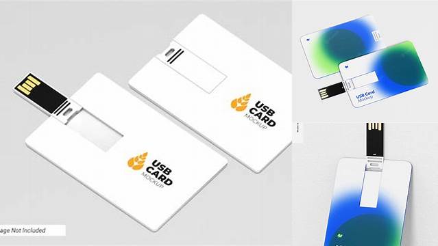 1101+ Usb Card Mockup Psd Smart PNG Image