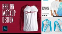 1102+ Mockup Raglan Cdr Professional PSD Mockup