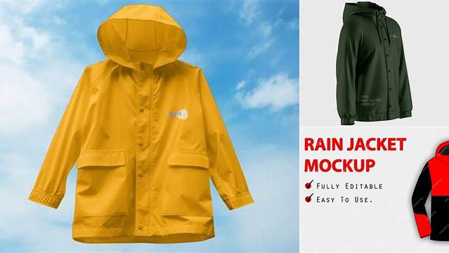 1105+ Rain Jacket Mockup Easy Editable