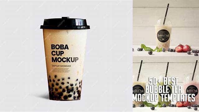 1108+ Boba Mockup Free Free PSD Mockup Resource