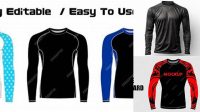 1109+ Rash Guard Mockup Editable Photoshop File