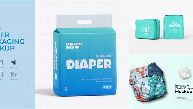 1110+ Diaper Mockup Exclusive Free PSD