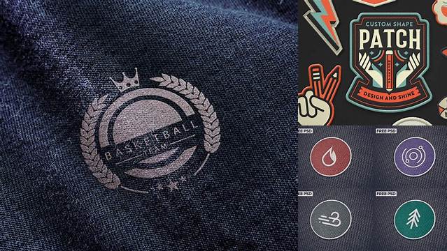 1113+ Embroidered Patch Mockup Psd Free Free PSD