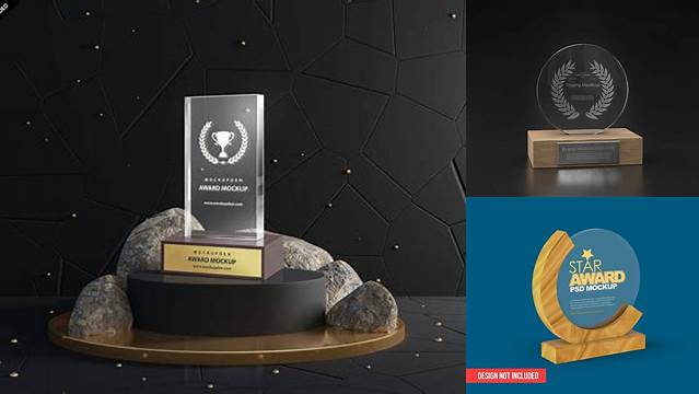 1124+ Mockup Award Free PSD