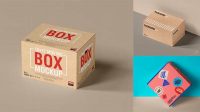 1126+ Delivery Box Mockup Free Premium Design Freebie