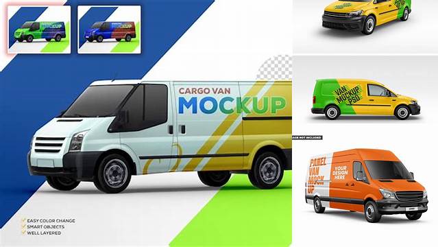 1131+ Panel Van Mockup Easy Editable