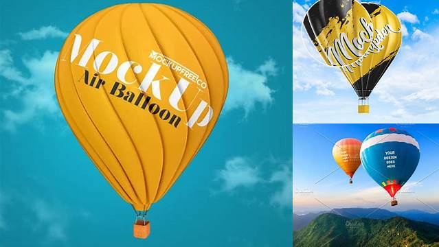 1145+ Air Balloon Mockup Exclusive Free Creative Resource