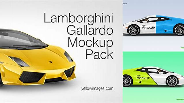 1151+ Lamborghini Mockup PSD Download