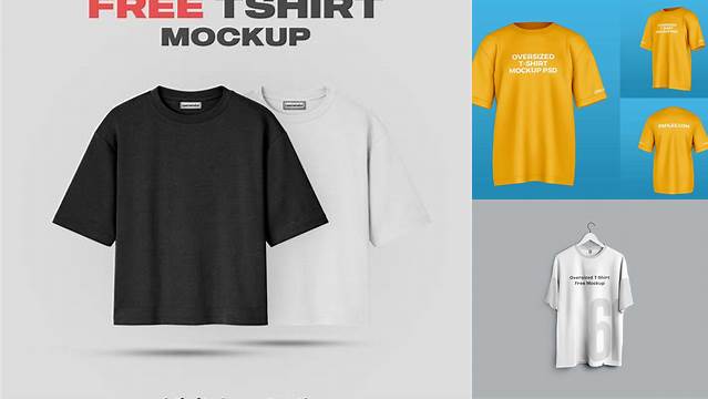 1151+ Oversized T-shirt Mockup Psd Free Best for Showcase