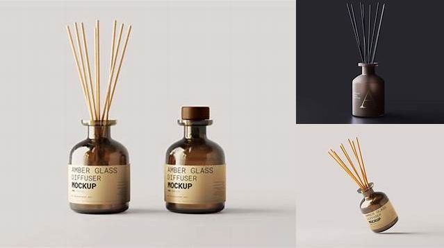 1155+ Reed Diffuser Mockup Free Include TIFF