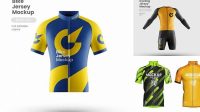 1156+ Cycling Jersey Mockup Free Digital Download