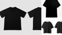 1160+ Oversized Black T Shirt Mockup Easy Editable