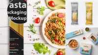 1166+ Mockup Pasta Packaging Include TIFF