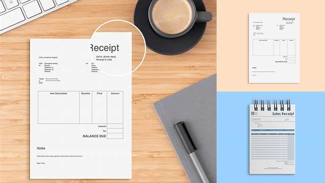 1171+ Receipt Mockup Psd Free For Free Download