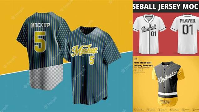 1172+ Mockup Jersey Baseball Free Custom Graphic Mockup File