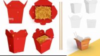 1173+ Wok Box Mockup Free For Free Download