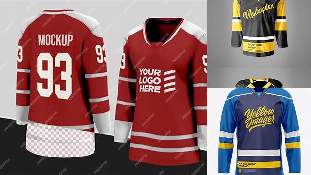 1181+ Free Hockey Jersey Mockup Free PSD