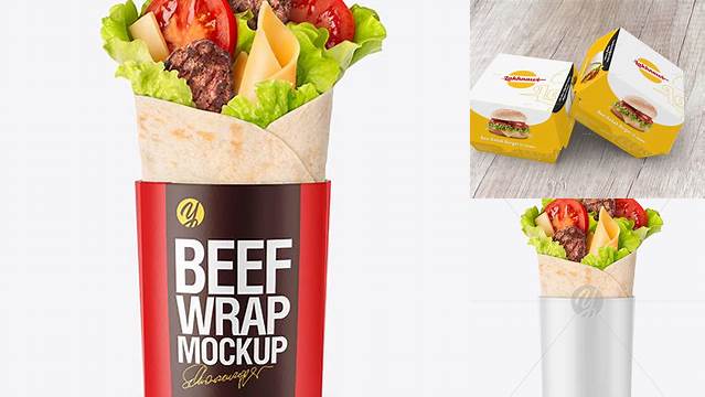 1186+ Kebab Packaging Mockup For Free Download