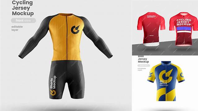 1189+ Cycling Jersey Mockup Include TIFF