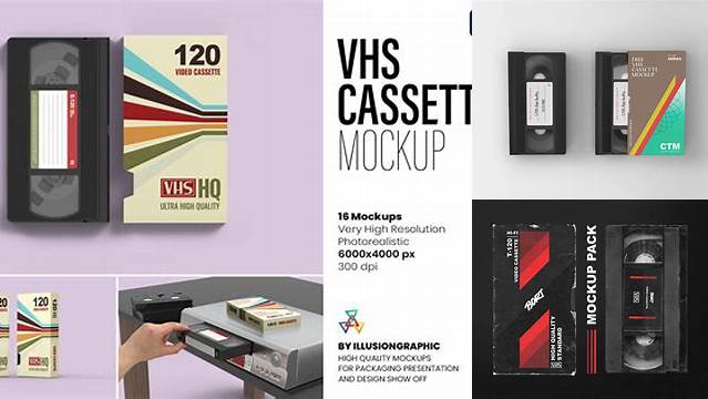 1191+ Vhs Cassette Mockup Free Hight Resolution