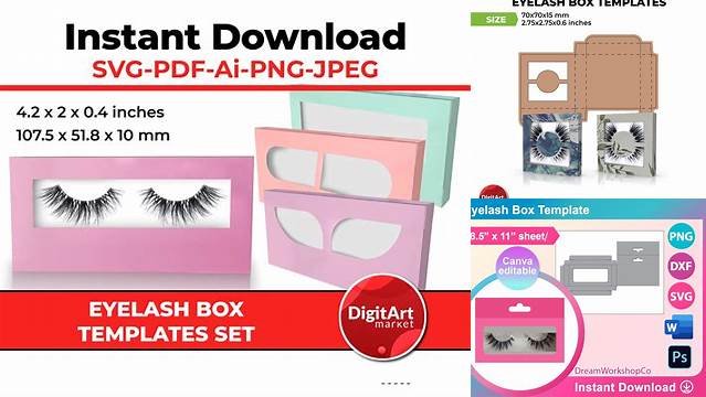 1195+ Eyelash Box Template Best for Showcase