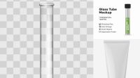 1203+ Glass Tube Mockup Smart PNG Image