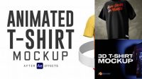 1204+ T-shirt Animated Mockup Free Download Free