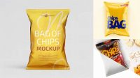 1206+ Mockup Chips Bag Png PSD Download