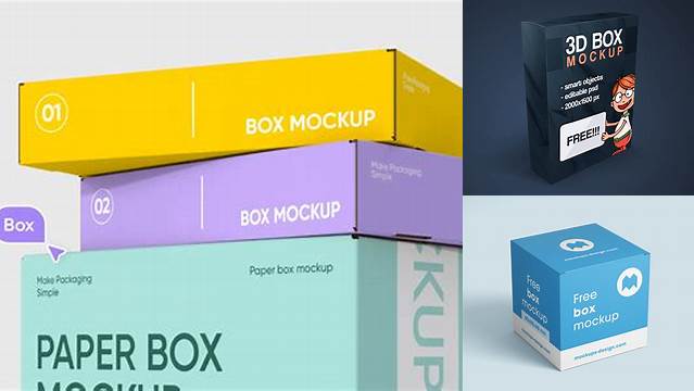 1207+ 3d Box Mockup Generator Free Advanced Editable PSD